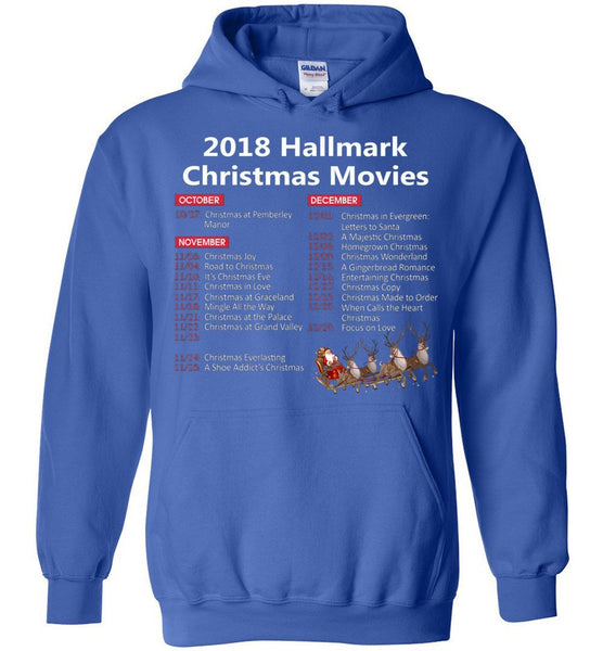 2018 Hallmark Movies Christmas List Hoodie, Adult & Youth Size