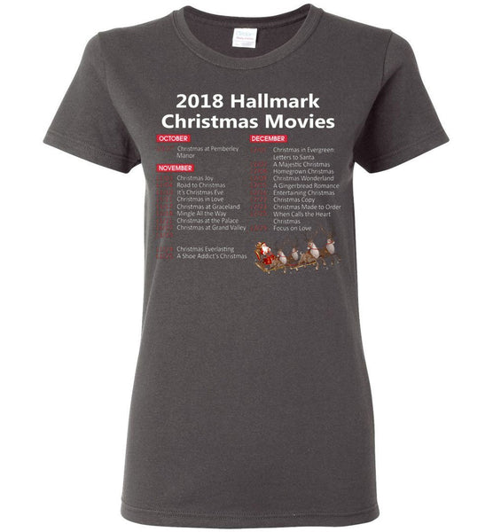 2018 Hallmark Movies Christmas List Woman T-Shirt